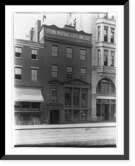 1319 F St., N.W., Washington, D.C., showing the Penn Mutual Life Insurance Co. building, Vintage Poster