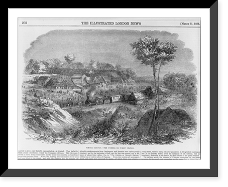 Historic Framed Print, Panama Railway - the Culebra or Summit Station,  17-7/8" x 21-7/8"