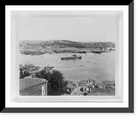 View of the Okmeydani (Archery Field) seen from the Sultan Selim.Lieutenant Colonel of the General Staff, Ali Riza Bey, Antique Poster
