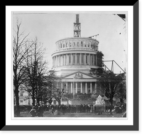 Historic Framed Print, [Inauguration of President Lincoln at U.S. Capitol, March 4, 1861] - 2,  17-7/8" x 21-7/8"