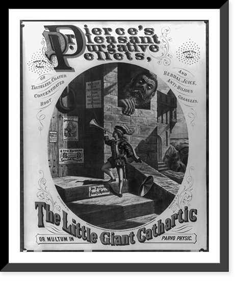 Antique Photo Print - Dr. Pierse's pleasant purgative pellets