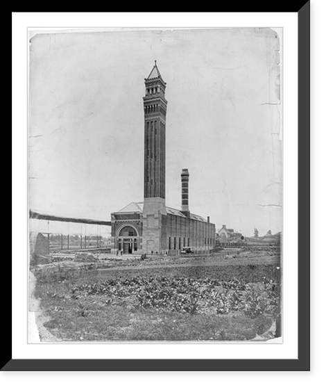 High Bridge Pumping Station, 9th Ave., New York City, Vintage Poster