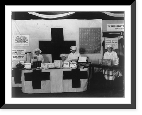4 Red Cross workers in school for the blind, 1610 Locust St., Philadelphia, Pa.(?) Classic, Historic Reproduction