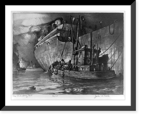 Historic Framed Print, The chandery boat,  17-7/8" x 21-7/8"