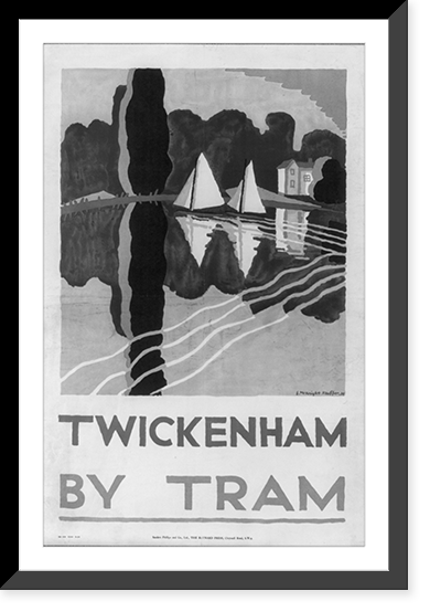 Vintage Americana Print - Twickenham by tram.E. McKnight Kauffer '24