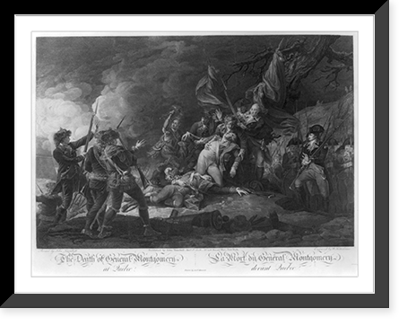 The death of General Montgomery at Quebec La mort du General Montgomery devant Quebec.painted by John Trumbull ; engraved by W. Ketterlinus ; printed by Andw. Maverick. - 2, Historic Reproduction