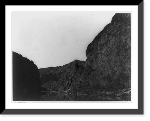 Historic Framed Print, Black Ca&ntilde;on, Colorado River, looking below from Big Horn Camp.T.H. O'Sullivan, phot.,  17-7/8" x 21-7/8"