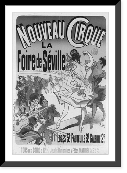 Noveau cirque la Foire de S&eacute;ville, Vintage Poster
