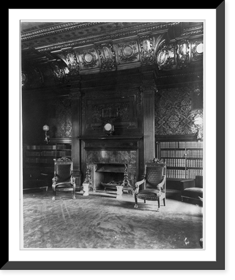 Metropolitan Club library mantel, New York, N.Y. Classic, Historic Reproduction