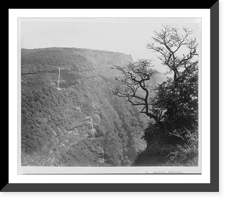 Masheran, waterfall, view from Louisa Point, Vintage Poster