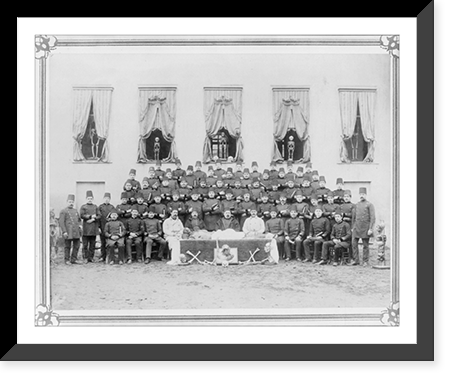 The students of the sixth class of the (Imperial) Military Medical School.Abdullah Fr&egrave;res, Constantinople, Antique Poster