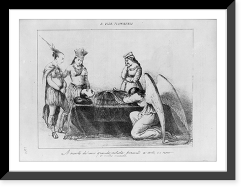 Historic Framed Print, A morte de um grande artista, ...,  17-7/8" x 21-7/8"