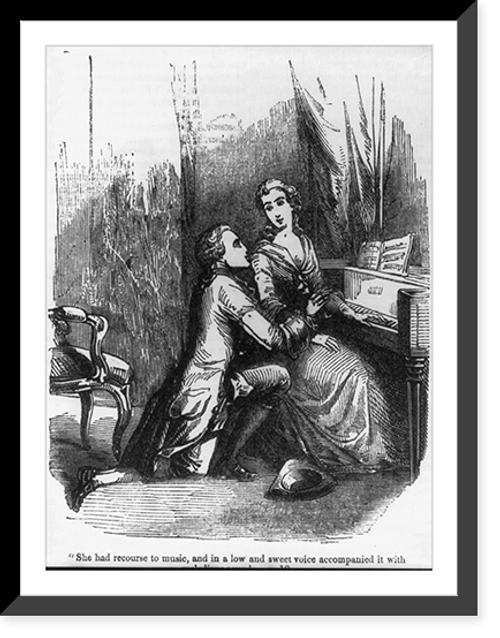 Historic Framed Print, [Illustration of Goethe's poem - The Sorrows of Werther] - 3,  17-7/8" x 21-7/8"