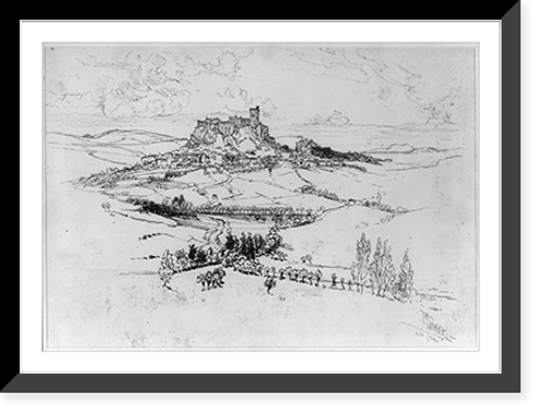 Historic Framed Print, Cornwall and Devon, St. Michel's Mount,  17-7/8" x 21-7/8"
