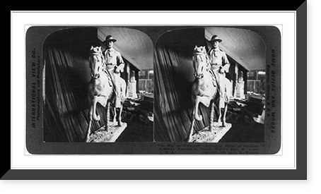 The man on horseback" - equestrian statue of President Roosevelt modelled in butter, World's Fair, St. Louis" Classic, Vintage Wall Art
