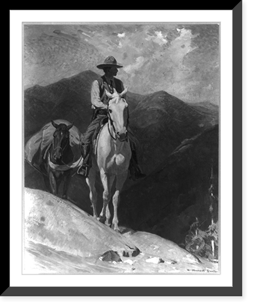 Historic Framed Print, The forest ranger,  17-7/8" x 21-7/8"