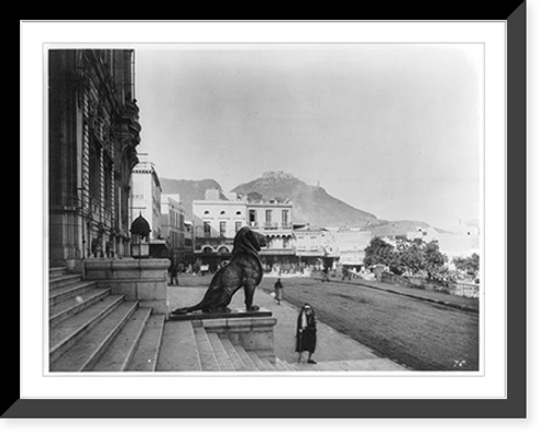 Historic Framed Print, Oran from steps of City Hall,  17-7/8" x 21-7/8"