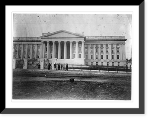 Historic Framed Print, Treasury Buildings, Washington, D.C., south front,  17-7/8" x 21-7/8"