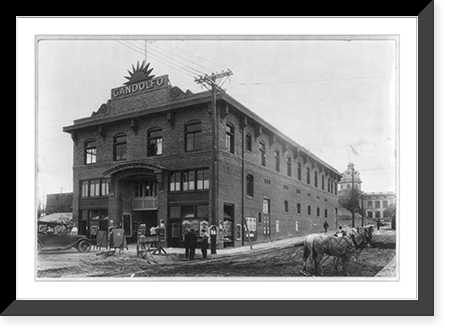 Historic Framed Print, Gandolfo Theater, Yuma, Arizona,  17-7/8" x 21-7/8"