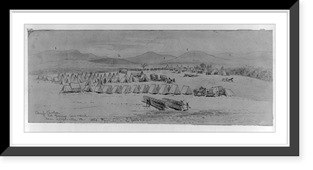 Camp Pardee. Col. Gearys command. near Upperville, Va..EF, Antique Poster