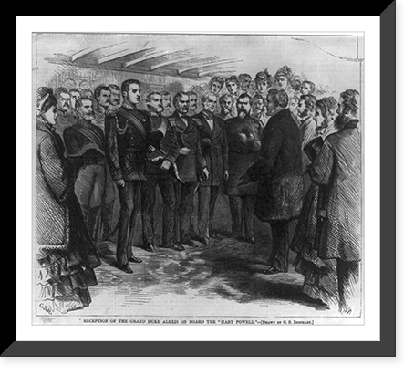 Reception of the Grand Duke Alexis on board the MARY POWELL NewYork City, Antique Wall Art