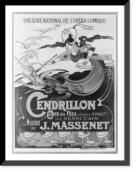 Cendrillon.Devambez graveur, Vintage Poster