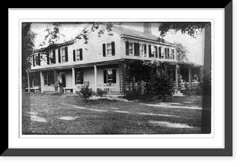 Historic Framed Print, Seven Springs farm house,  17-7/8" x 21-7/8"