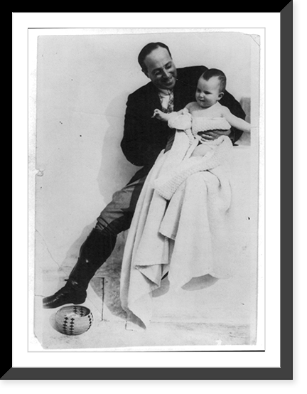 Eugene Meyer holding his first born baby (Florence?) Classic, Historic Print