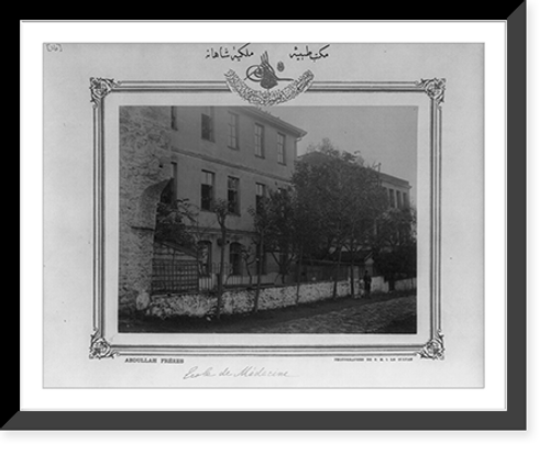 Historic Framed Print, [Mekteb-i Tibbiye-yi M&uuml;lkiye-yi Sahane (Imperial Civil Medical School)].Abdullah Fr&egrave;res, photographes de S.M.I. le Sultan.,  17-7/8" x 21-7/8"