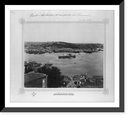 View of the Okmeydani (Archery Field) seen from the Sultan Selim.Lieutenant Colonel of the General Staff, Ali Riza Bey. - 2 Classic, Antique Poster