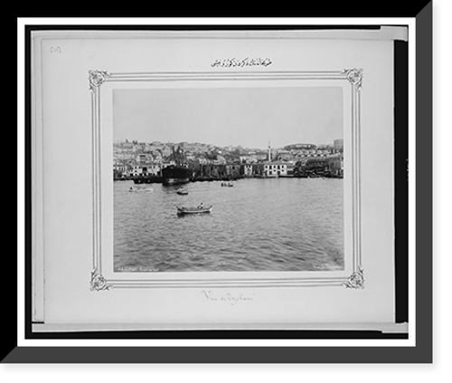 Historic Framed Print, [View of Tophane from the sea].Abdullah Fr&egrave;res.,  17-7/8" x 21-7/8"