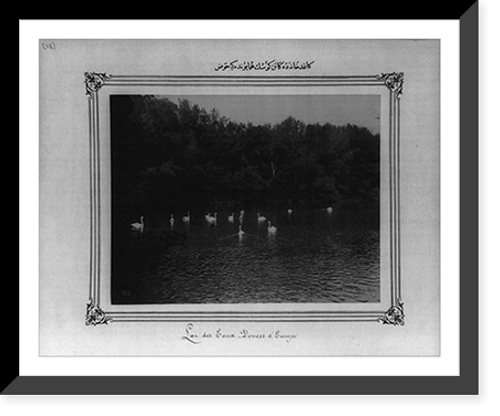 Historic Framed Print, [The pool at the Imperial Summerhouse on the Kagithane],  17-7/8" x 21-7/8"