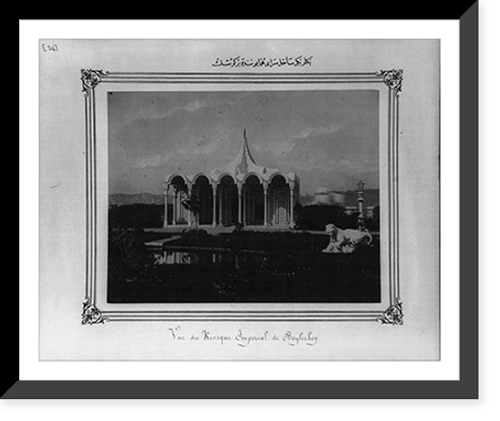 Historic Framed Print, [A pavilion of the Imperial Palace on the shores of Beylerbeyi],  17-7/8" x 21-7/8"