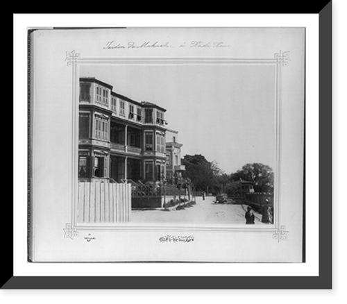 Historic Framed Print, [The M&uuml;h&uuml;dar Garden in Kadik&ouml;y].Lieutenant Colonel of the General Staff, Ali Riza Bey.,  17-7/8" x 21-7/8"
