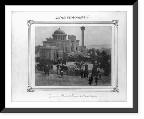 Historic Framed Print, [The Selamlik (Sultan's procession to the mosque) at the Hamidiye Camii (mosque) on Friday].Abdullah Fr&egrave;res.,  17-7/8" x 21-7/8"