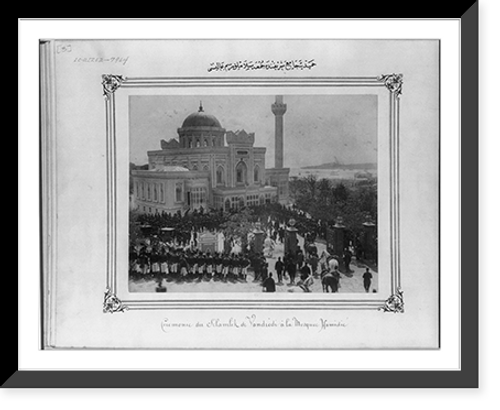 Historic Framed Print, [The Selamlik (Sultan's procession to the mosque) at the Hamidiye Camii (mosque) on Friday] - 2,  17-7/8" x 21-7/8"