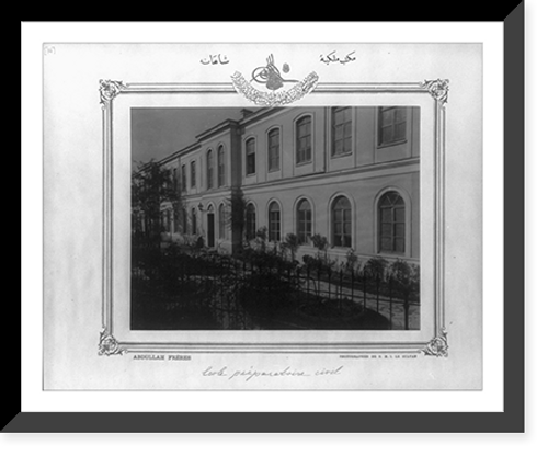 Historic Framed Print, [Mekteb-i M&uuml;lkiye-yi Sahane (Imperial School of Political Science)].Abdullah Fr&egrave;res, photographes de S.M.I. le Sultan.,  17-7/8" x 21-7/8"