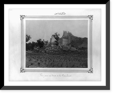 The ruins of the great wall.Abdullah Fr&egrave;res, Historic Print