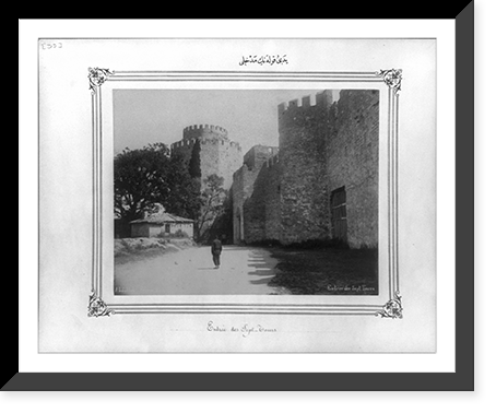 The entrance of the Yedikule (Seven Towers).Abdullah Fr&egrave;res, Antique Poster