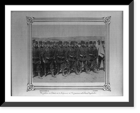 A platoon from the First Infantry Regiment of the Imperial Guard.Abdullah Fr&egrave;res, Phot., Constantinople, Antique Poster