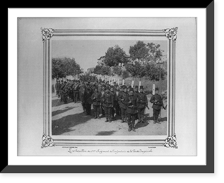 The First Battalion of the Fifth Infantry Regiment of the Imperial Guard.Abdullah Fr&egrave;res, Phot., Constantinople. - 2, Antique Wall Art