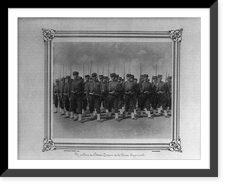 A platoon of Zouaves of the Imperial Guard.Abdullah Fr&egrave;res, Phot., Constantinople, Vintage Poster