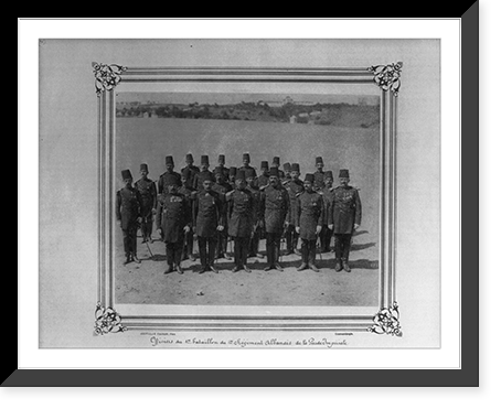 Officers of the First Albanian Regiment of the Imperial Guard.Abdullah Fr&egrave;res, Phot., Constantinople, Vintage Wall Art