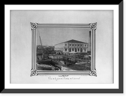 The dockside mill.Abdullah Fr&egrave;res, Constantinople, Vintage Wall Art