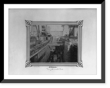 View of the middle stone dock.Abdullah Fr&egrave;res, Constantinople, Antique Print