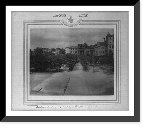 Historic Framed Print, [The gate and the yard of the Mekteb-i Sultani].Abdullah Fr&egrave;res, Phot., Constantinople.,  17-7/8" x 21-7/8"