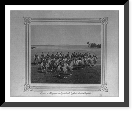 Cavalry officers of the Ertugrul Regiment of the Imperial Guard.Constantinople, Abdullah Fr&egrave;res, Historic Print