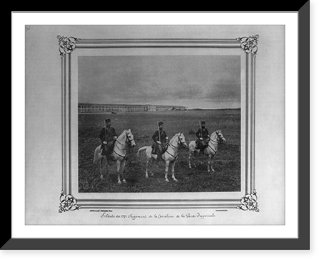 Three soldiers of the Second Cavalry Regiment of the Imperial Guard.Abdullah Fr&egrave;res, Phot., Constantinople, Antique Wall Art