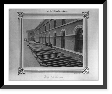The ancient cannons captured from foreign states.Abdullah Fr&egrave;res, Constantinople, Vintage Wall Art