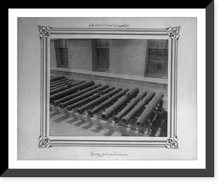 The ancient cannons captured from foreign states.Abdullah Fr&egrave;res, Constantinople. - 6 Classic, Vintage Print